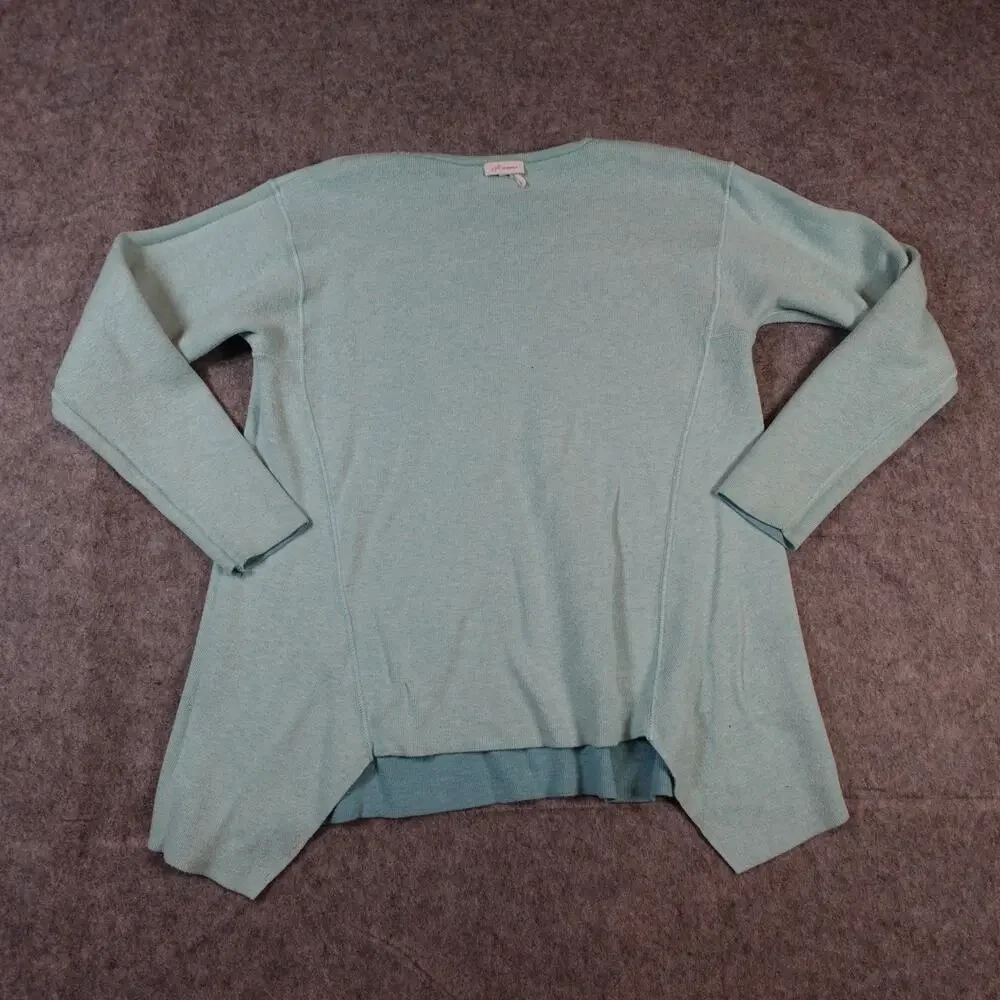 J. Jill Sweater Womens XS/S? Reversible Crew Neck Asymmetrical Hem Knit Pullover